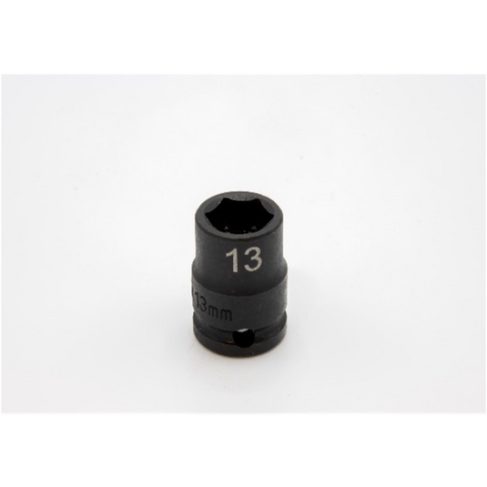 VIM Tools 13 mm X 3/8 Inch Drive CR-MO Impact Socket - Shallow