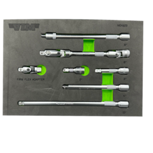 VIM Tools 7 Piece 3/8 Inch Drive Master Extension Kit