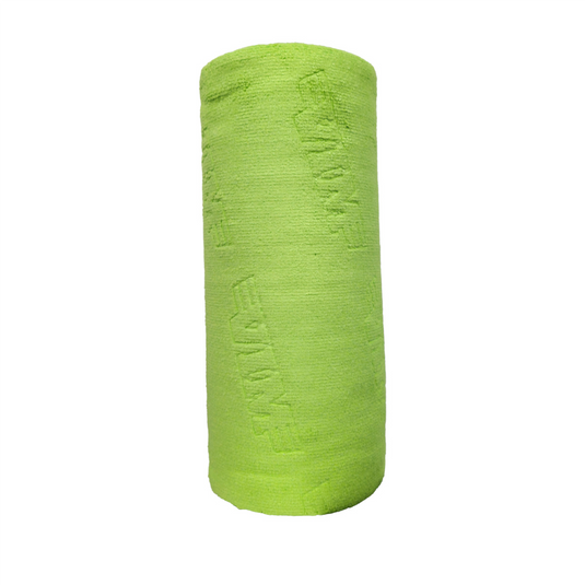 VIM Tools Tear-Off Microfiber Roll 12 inch by 12 inch - 30 PIeces by Roll - Green