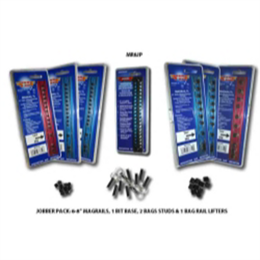 VIM Tools Magrail Jobber Pack; 10 Piece Includes (6) 8 Inch Magrails; (3) 1/4 Inch And (3) 3/8; (2) Packs Of Studs; Rail Lifters And A Bit Base