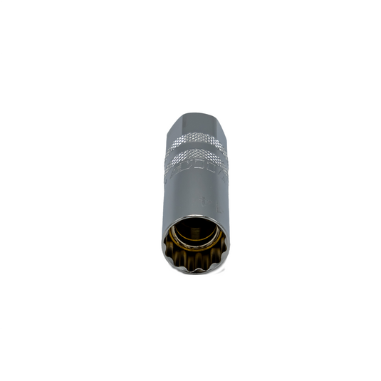 VIM Tools 14MM 12PT MAGNETIC THIN WALL SPRING-LOADED UJ SPARK PLUG SOCKET - 3/8'' DR.