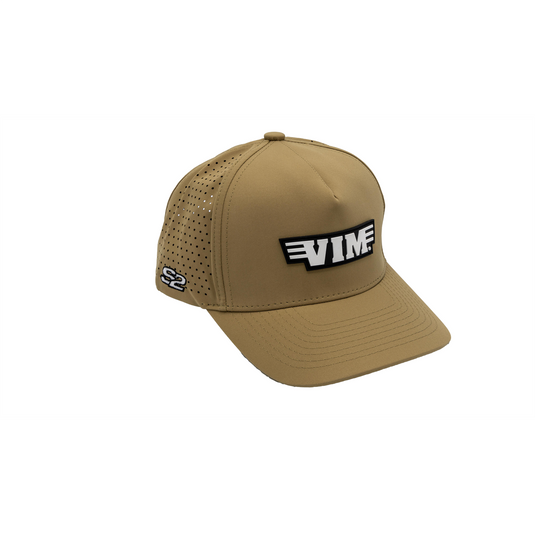 VIM Tools PVC White  VIM Logo & S2 - Tan Hat