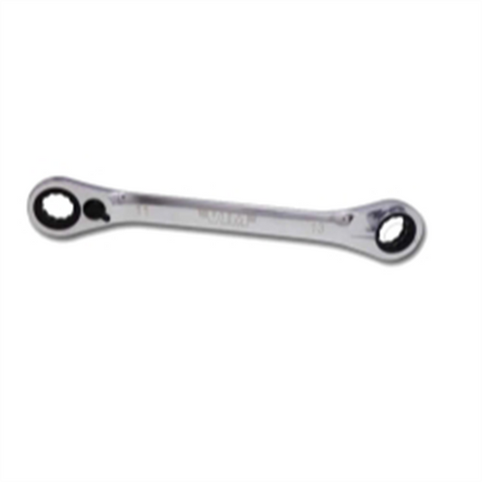 VIM Tools Dual Drive Ratchet 11 mm X 13 mm - F/R Offset Double Box; 72 Teeth