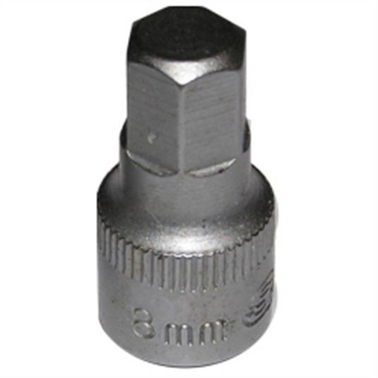 VIM Tools 8 mm Hex One Piece Drive Bit; 1/4 Inch Square Drive