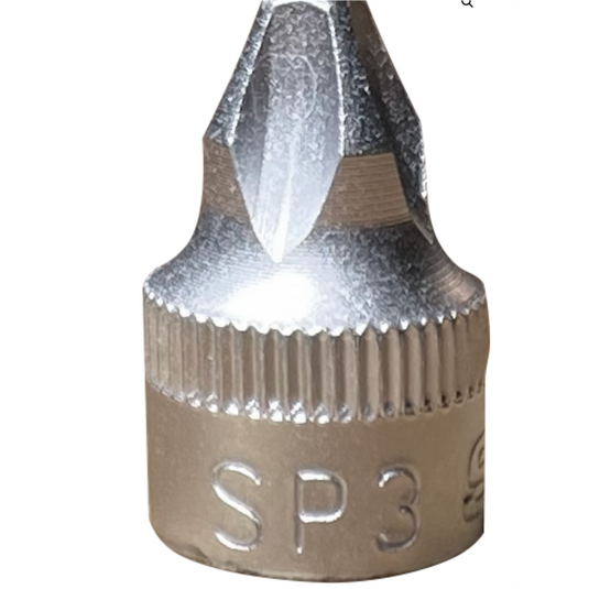 VIM Tools Stubby Philips Driver; P3 Tip; 1/4 Inch Square Drive