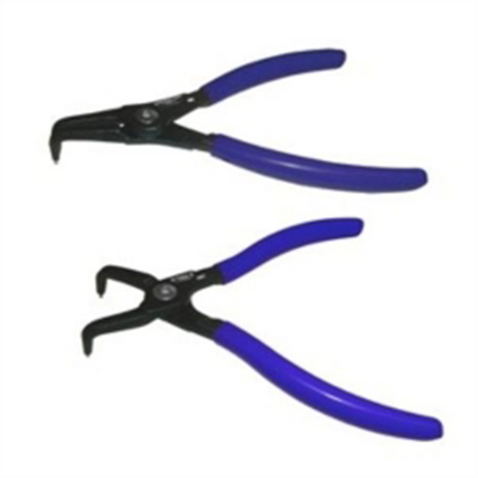 VIM Tools Snap Ring Bent Pliers Set; 7 Inch OAL; 1.8M (.071) Hardened Tips
