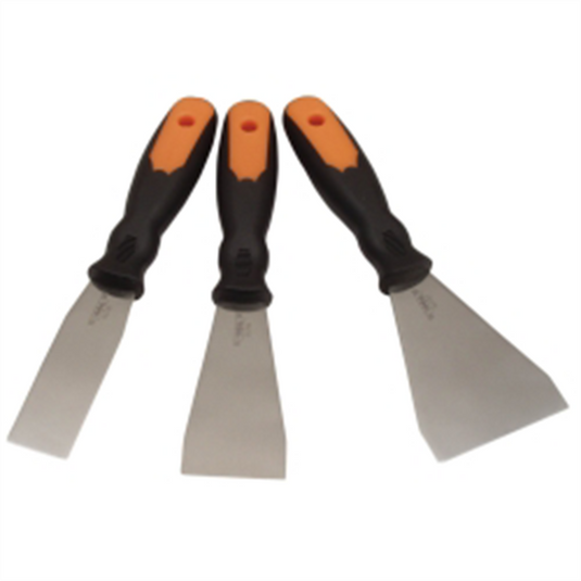 VIM Tools 3-Piece Flexible Stainless Steel Putty Knife Set