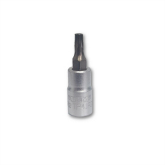 VIM Tools IP20 - 6 Point TORX Plus Bit; 1/4 Inch Square Drive; Satin Chrome