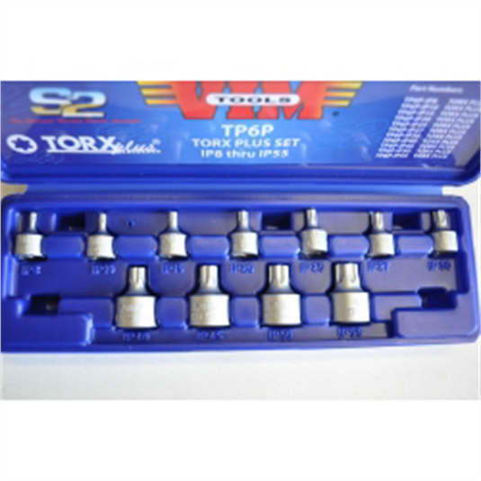 VIM Tools T25 TORX Plus; 1/4 Inch Square Drive One Piece Design; S2 Impact Quality