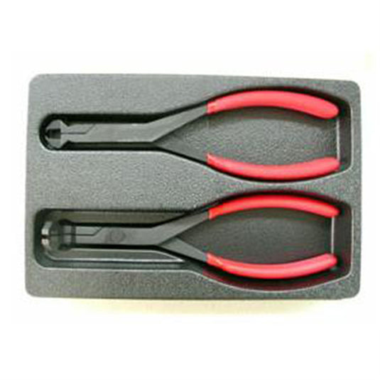 VIM Tools Push Pin Removal Pliers Set; Includes V230Straight And V231; 75 Degree Offset Pliers