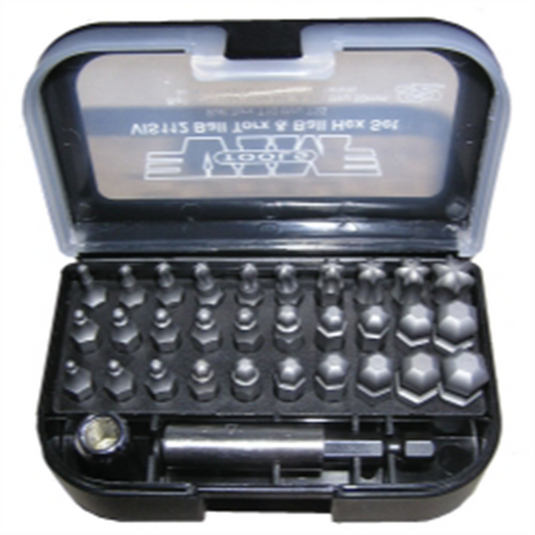 VIM Tools Master Ball Set; Ball TORX T10 Thru T55; Ball Hex SAE 3/32 Inch Thru 3/8; Ball Hex Metric 2M-10M
