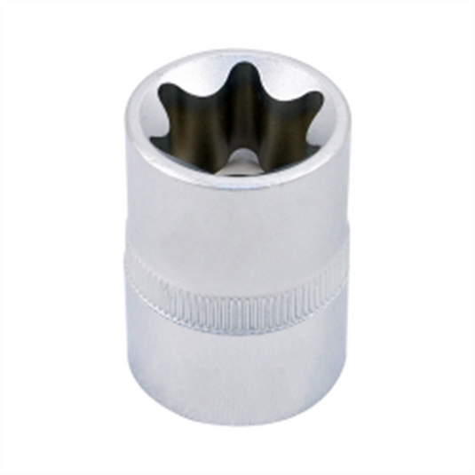 VIM Tools E5 TORX Socket X 1/4 Inch Square Drive; Chrome