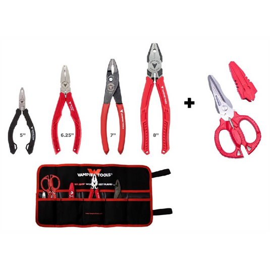 Vampire Tools 5PC Set S5A 5""; 6.25""; 7""; 8"" SuperCombo and Pouch
