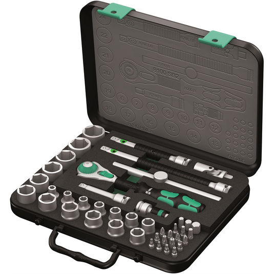 43-Piece 3/8 in. Speed Zykop Metric Ratchet Set