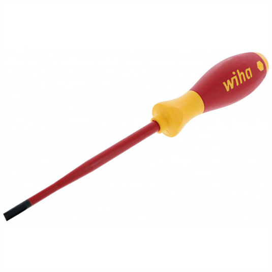Wiha Tools Insul. SlimLine Slotted Screwdriver w/ Cushion Grip 5.5 x 125mm