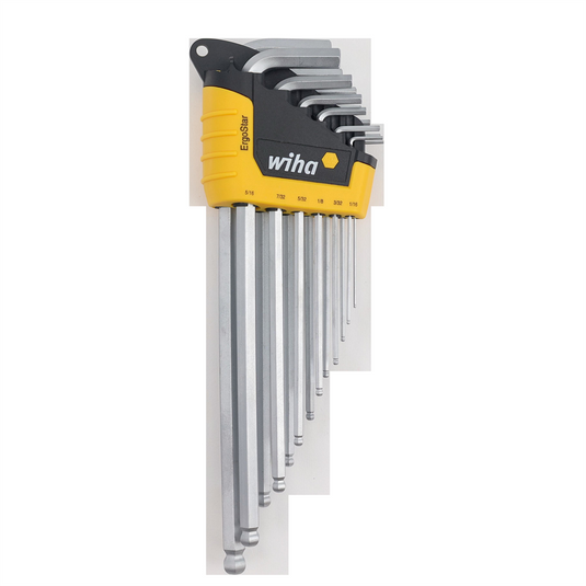 WIHA Tools 13 Piece ErgoStar Ball End Hex L-Key Set - Inch