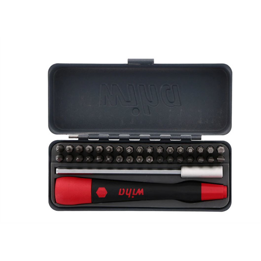 Wiha Tools GoBox Mico Bit Set 36 Piece; 1.1""; 28mm; 4mm hex drive.
