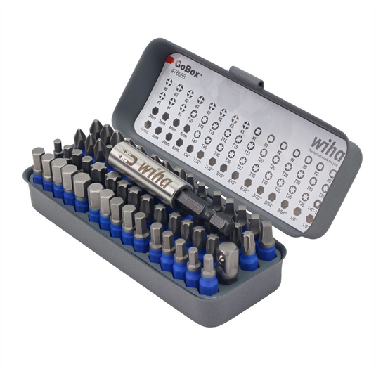 Wiha Tools 61 Piece TerminatorBlue GoBox Bit Set - 1 Inch