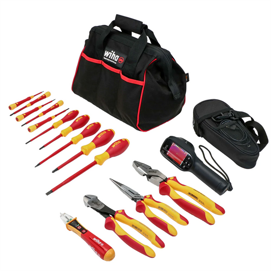 Wiha Tools 15 Piece Insulated Tool Kit with HIKMICRO Thermal Inspection Camera