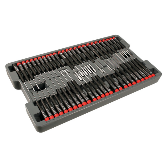 Wiha Tools Precision Screwdrivers Set Includes: Slotted; Phillips; Torx; Hex Inch and Metric Drivers and Nut Drivers in Molded Tray. 51 Piece Set. Dimension of tray - 20"" x 11.5"" x 2