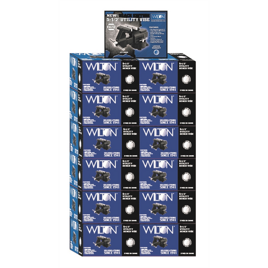 Black 5.5"" Utility Vise 12 Pc. Stacker w/ Header Card