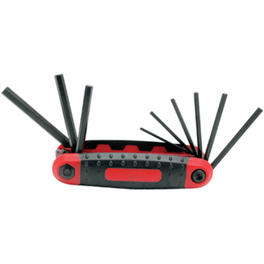 Wilmar Corp. / Performance Tool 9 pc Folding Hex Key Set - SAE