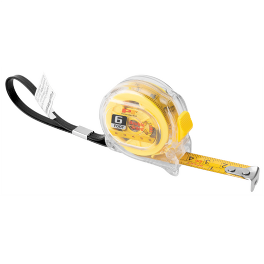 Performance Tool 6' Clear Mini Tape Measure