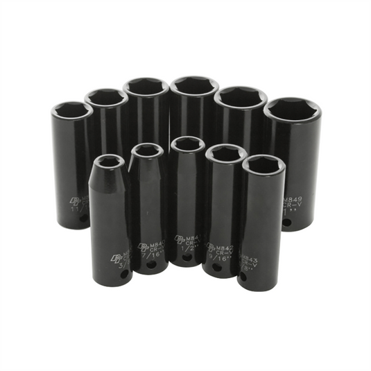 Wilmar Corp. / Performance Tool 11 Pc 1/2"" Dr SAE Deep Imp Skt