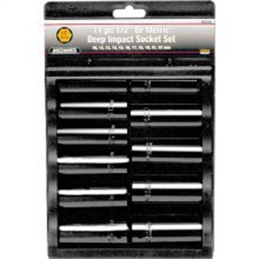 Wilmar Corp. / Performance Tool 11 Pc 1/2"" Dr MM Deep Imp Skt