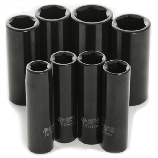 Wilmar Corp. / Performance Tool 8 Pc 3/8"" Dr MM Deep Imp Skt