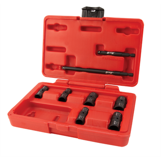 Performance Tool 8pc 1/4"" Dr. Flip Socket Set