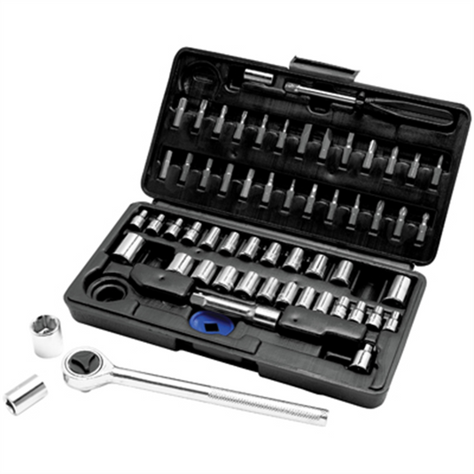 Wilmar Corp. / Performance Tool 60 Pc 1/4"" & 3/8"" Dr Skt & Bit