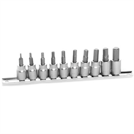 Wilmar Corp. / Performance Tool 10 Pc MM Hex Bit Socket Set