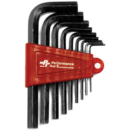 Wilmar Corp. / Performance Tool 9 Pc MM Hex Key Set w/Holder
