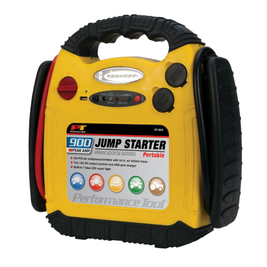 Wilmar Corp. / Performance Tool 900 amp Jump Starter; Inflator