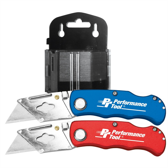 Wilmar Corp. / Performance Tool 52-Piece Folding LB Utility Knife