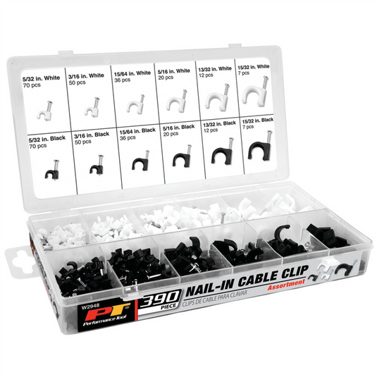 Wilmar Corp. / Performance Tool 390 pc. Cable Clip Assortment