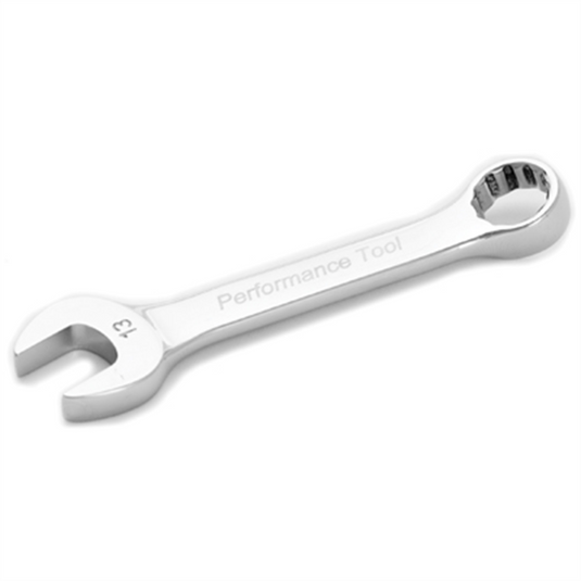 Wilmar Corp. / Performance Tool 13mm Full Polish Stubby Cmb Wr
