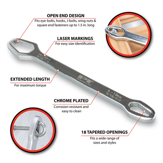 Wilmar Corp. / Performance Tool 11"" Universal Double Box Wrench
