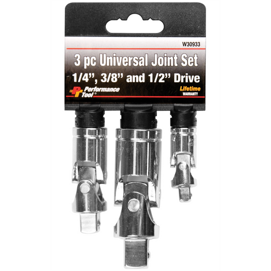 Wilmar Corp. / Performance Tool 3 Pc Universal Joint Set