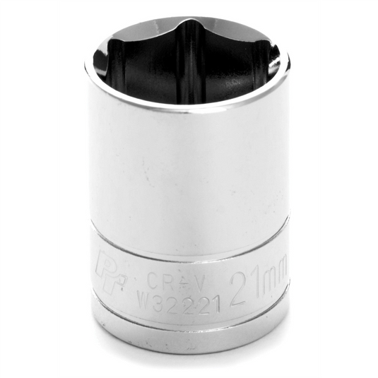 Wilmar Corp. / Performance Tool 1/2"" Dr 6pt Std. Socket 21mm
