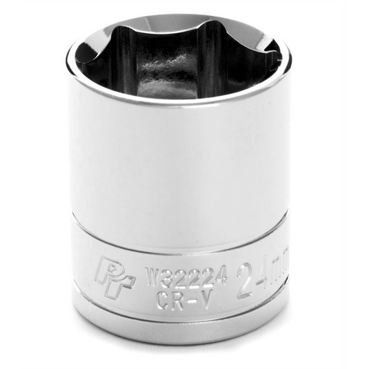 Wilmar Corp. / Performance Tool 1/2"" Dr 6pt Std. Socket 24mm