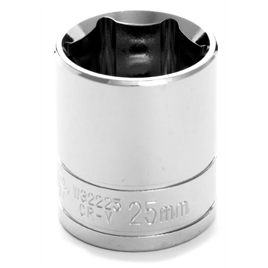 Wilmar Corp. / Performance Tool 1/2"" Dr 6pt Std. Socket 25mm