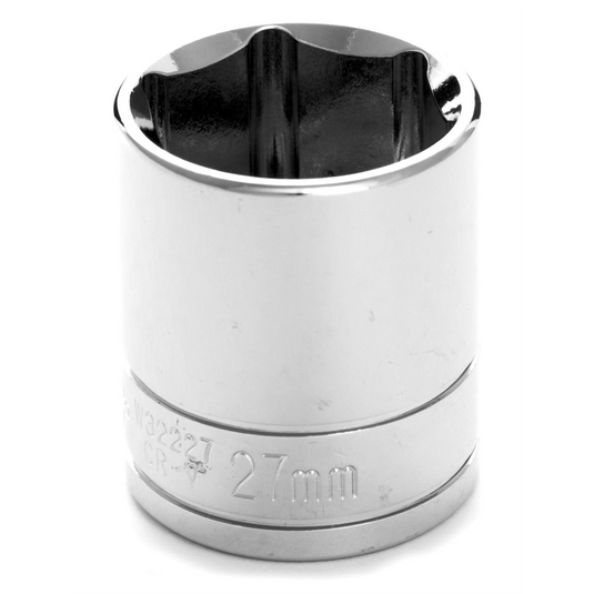 Wilmar Corp. / Performance Tool 1/2"" Dr 6pt Std. Socket 27mm