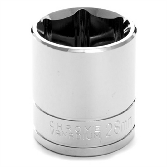 Wilmar Corp. / Performance Tool 1/2"" Dr 6pt Std. Socket 28mm