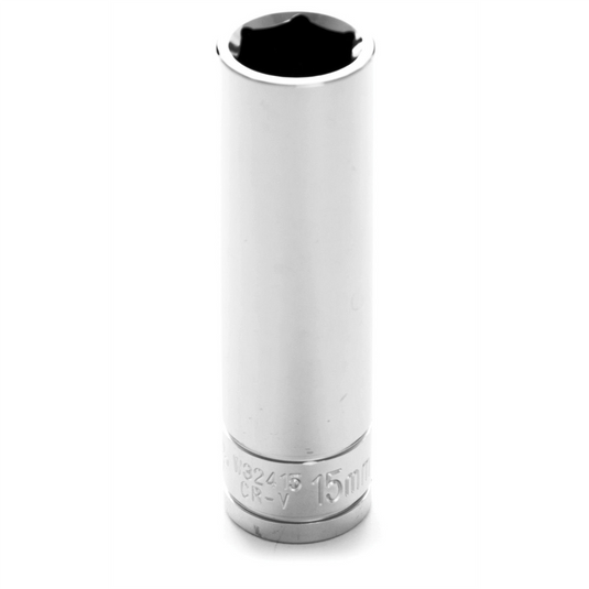 Wilmar Corp. / Performance Tool 1/2"" Dr 6pt Deep Socket 15mm
