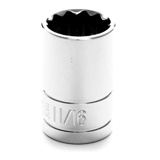 Wilmar Corp. / Performance Tool 1/2"" Dr 12pt Stndrd Skt 11/16