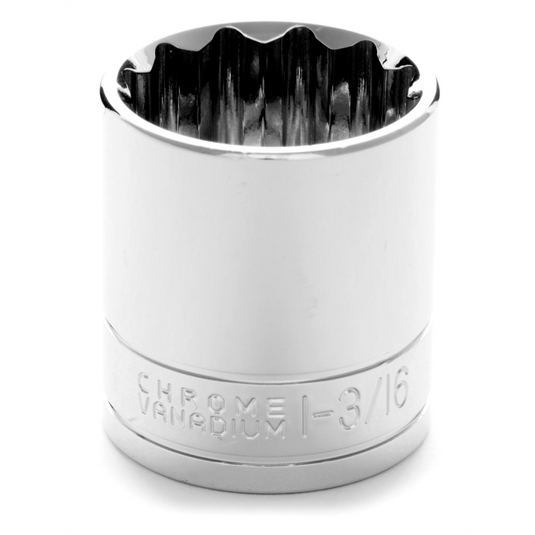 Wilmar Corp. / Performance Tool 1/2"" Dr 12pt Stndrd Skt 1-3/16
