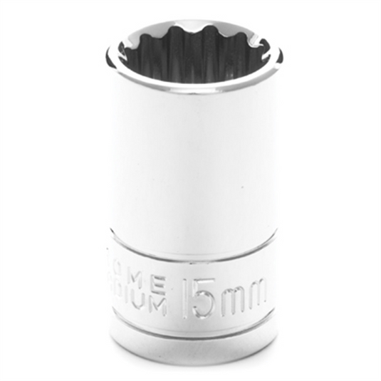 Wilmar Corp. / Performance Tool 1/2"" Dr 12pt Stndrd Skt 15mm