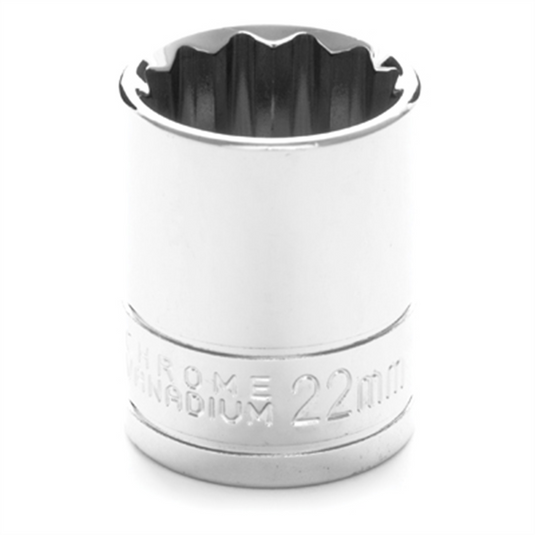 Wilmar Corp. / Performance Tool 1/2"" Dr 12pt Stndrd Skt 22mm